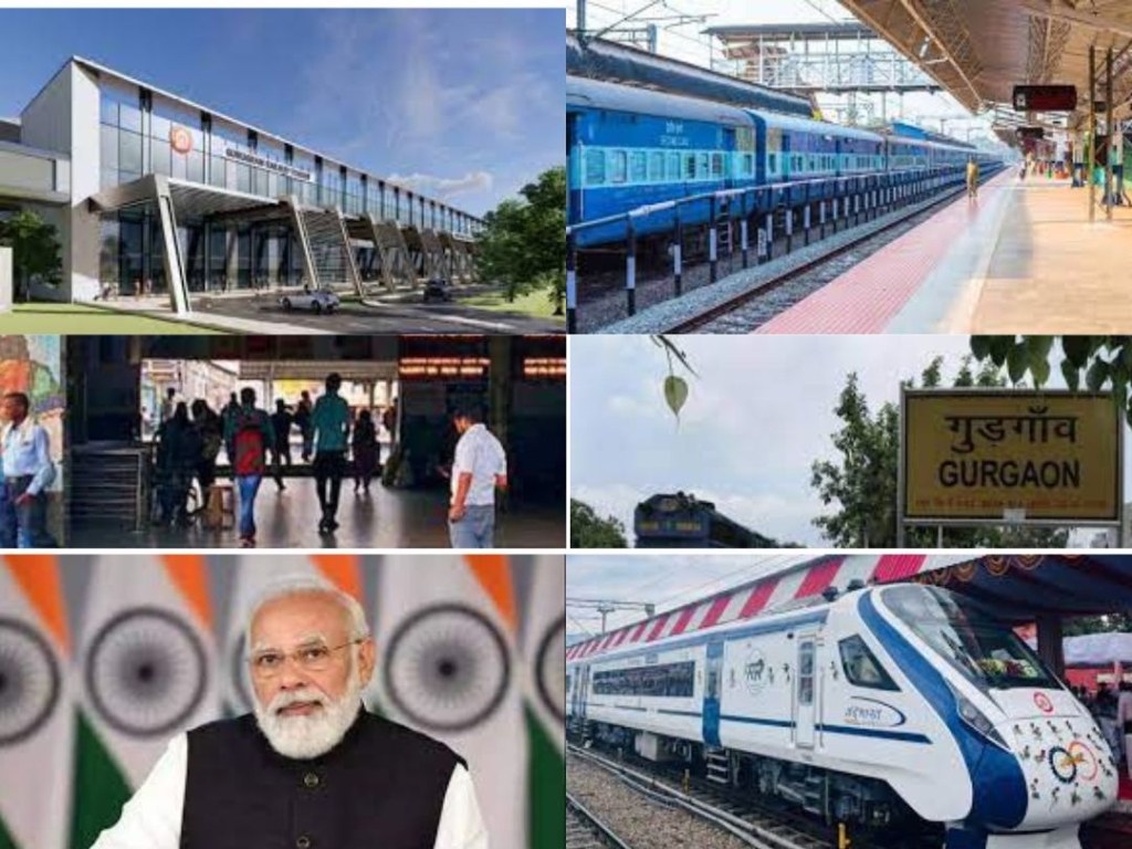 Pm Modi To Launch Crore Gurugram Railway Station Renovation Project