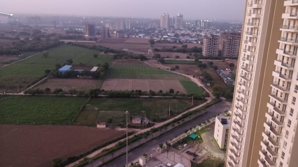View Of Delhi Greens From The Balcony Of Experion Windchant.
