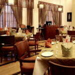 Amenities area in residential complex