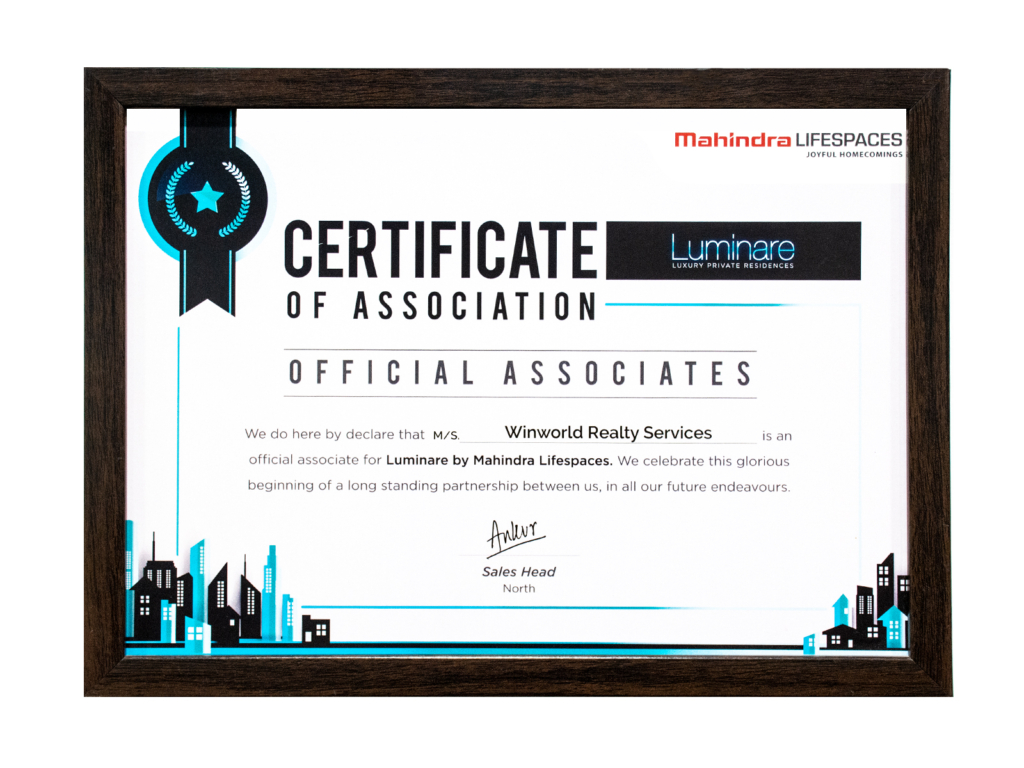 Mahindra Luminare PH1 Certificate