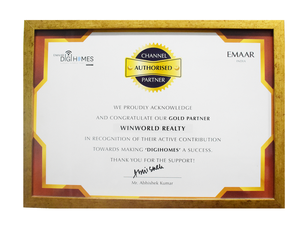 Emaar Digihomes Certificate