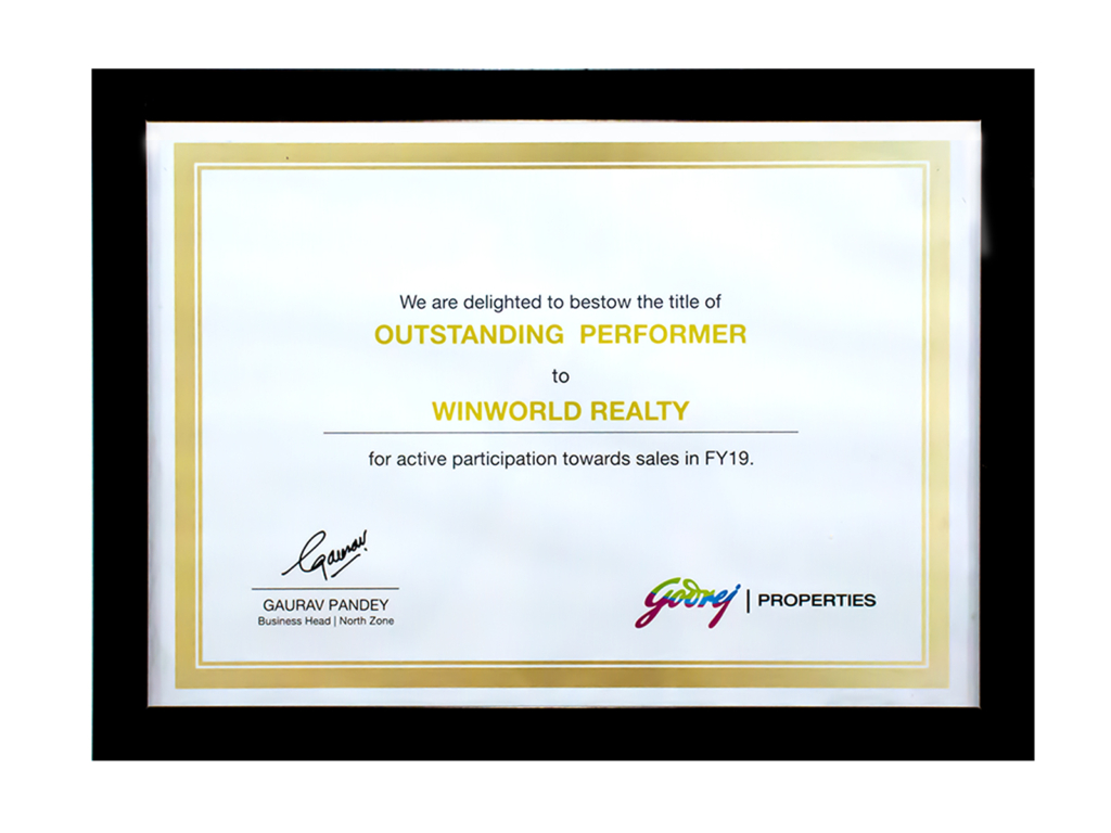 Godrej All Projects Certificate