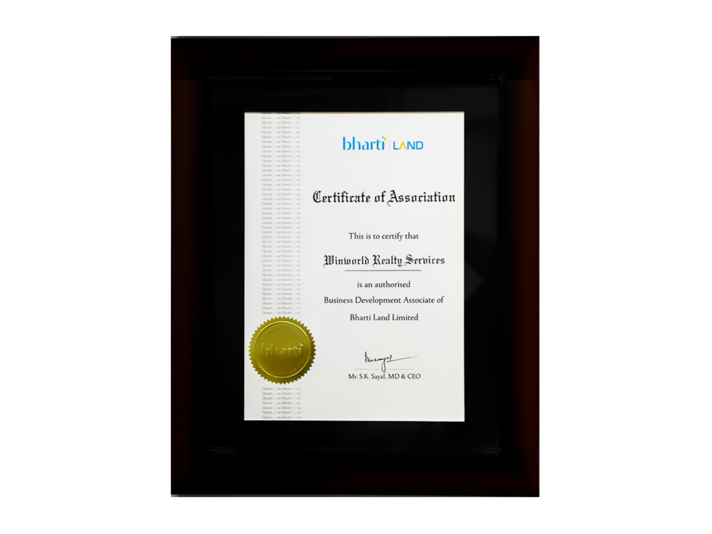 Bharti Commercial Lease Certificate