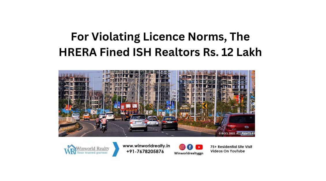 The HRERA fined ISH relators rs. 12 lakh