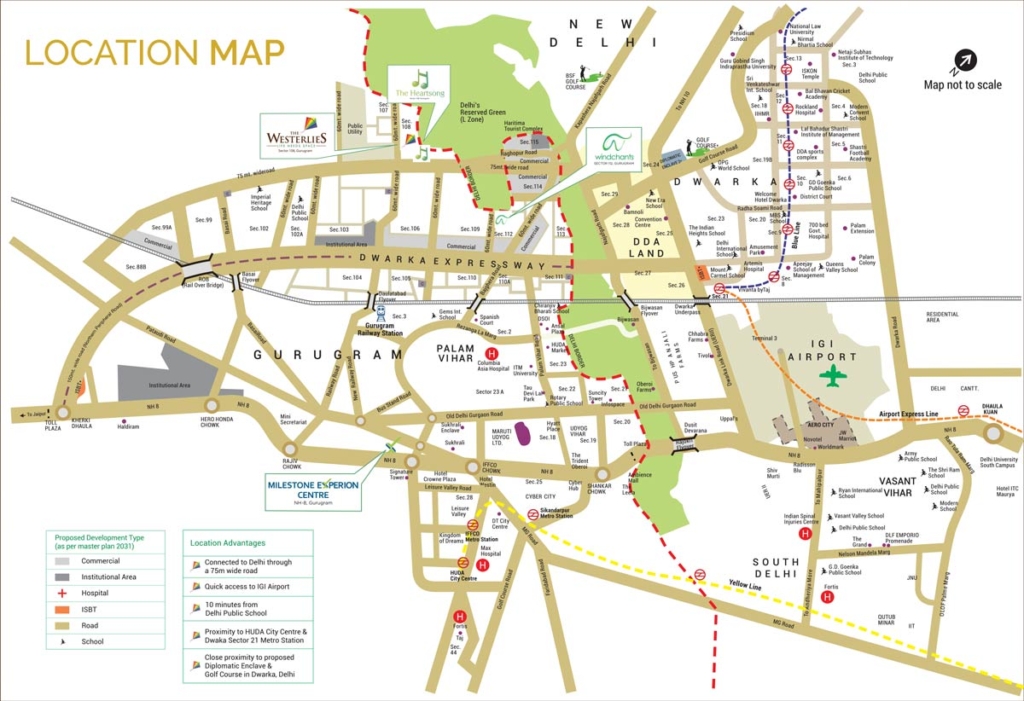 Experion the Westerlies Sector 108 Gurgaon location map
