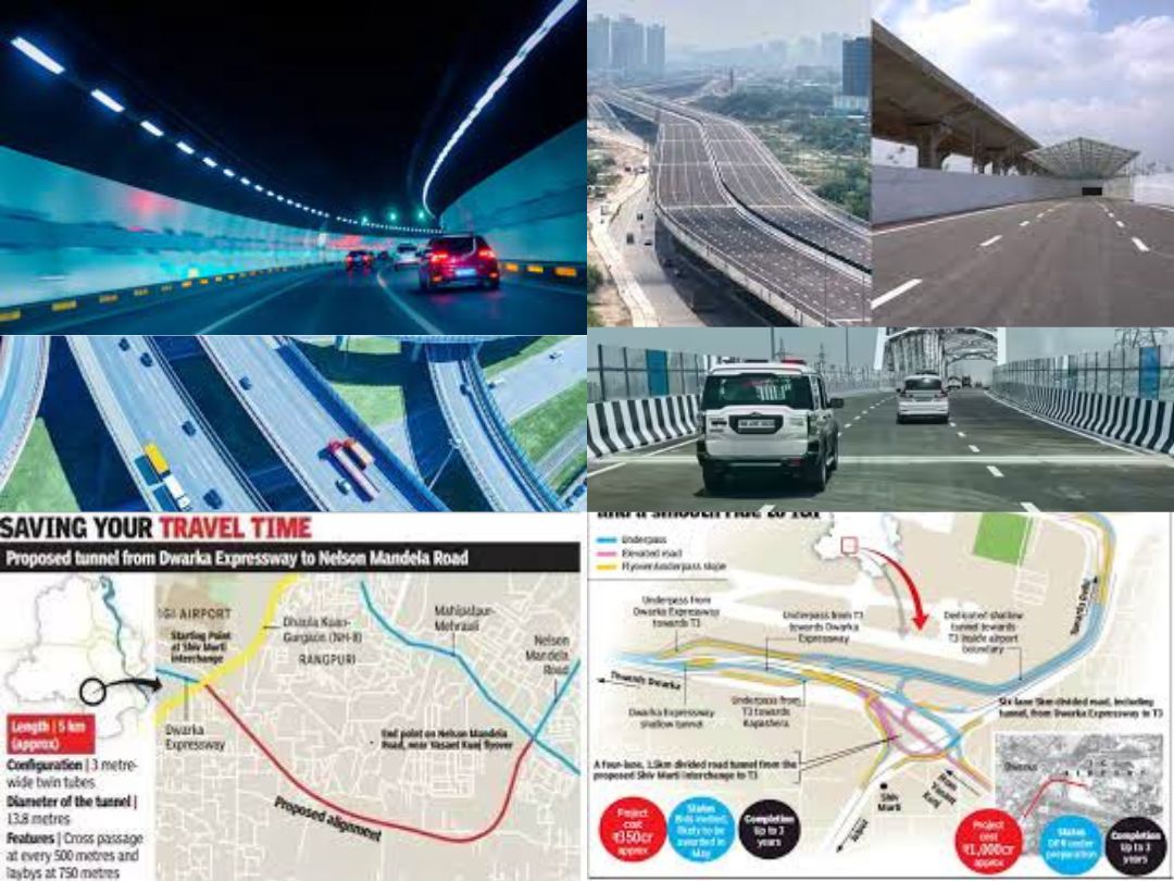 The Dwarka Expressway Tunnel That Connects Haryana Border To IGI Airport, Is 80% Complete