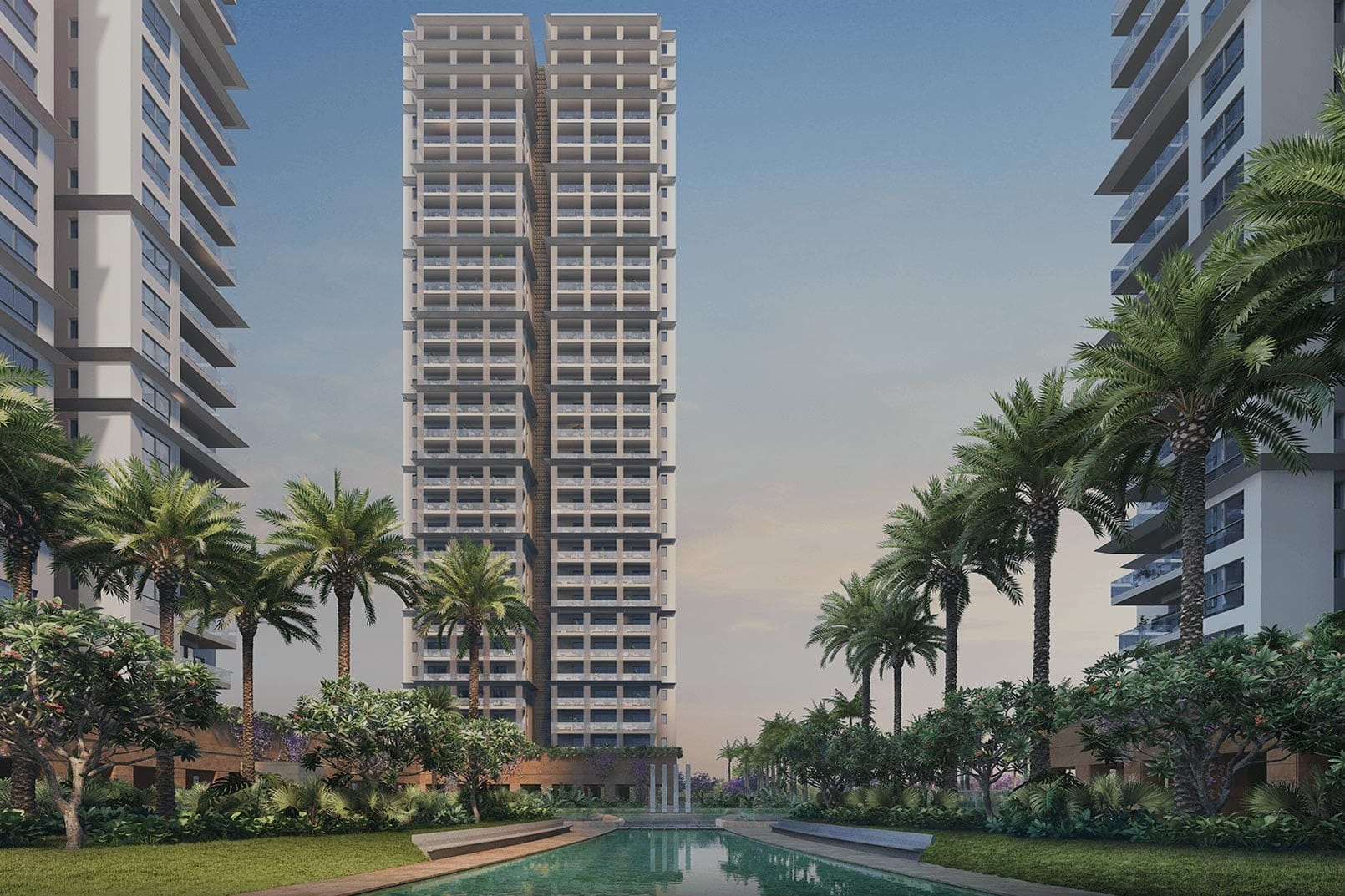 Bottom website banner with real estate promotion