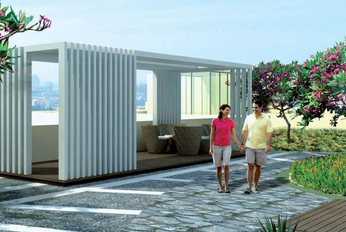 Front view of building