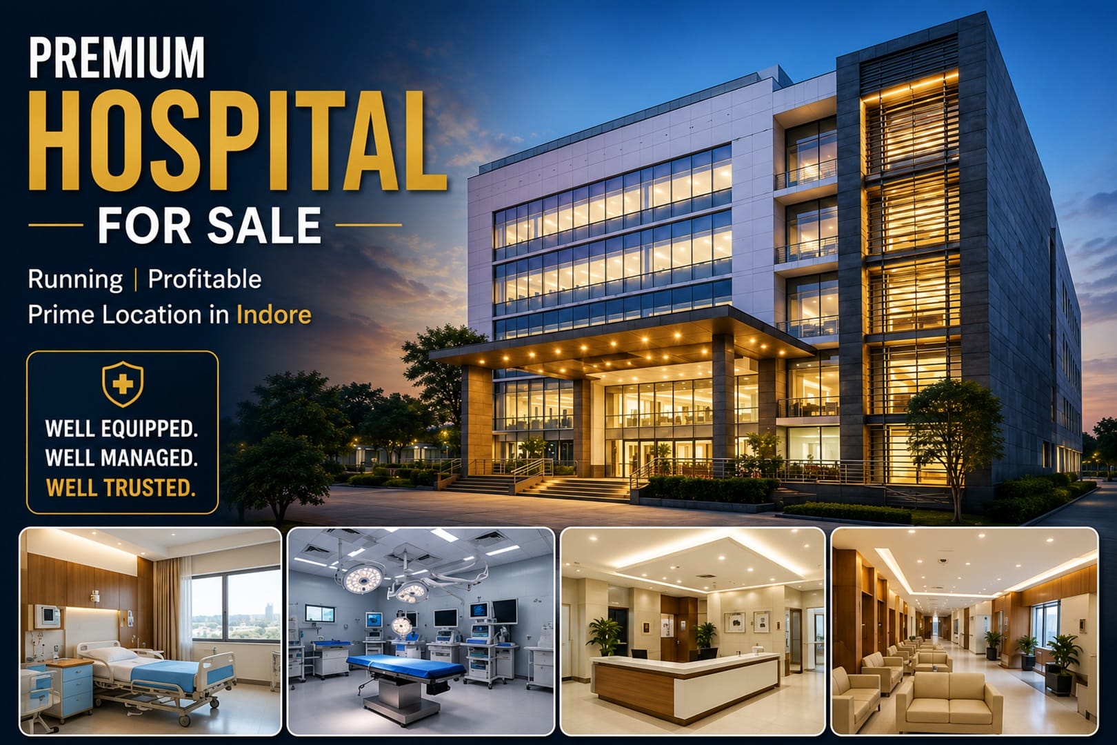 Running Hospital for Sale in Indore