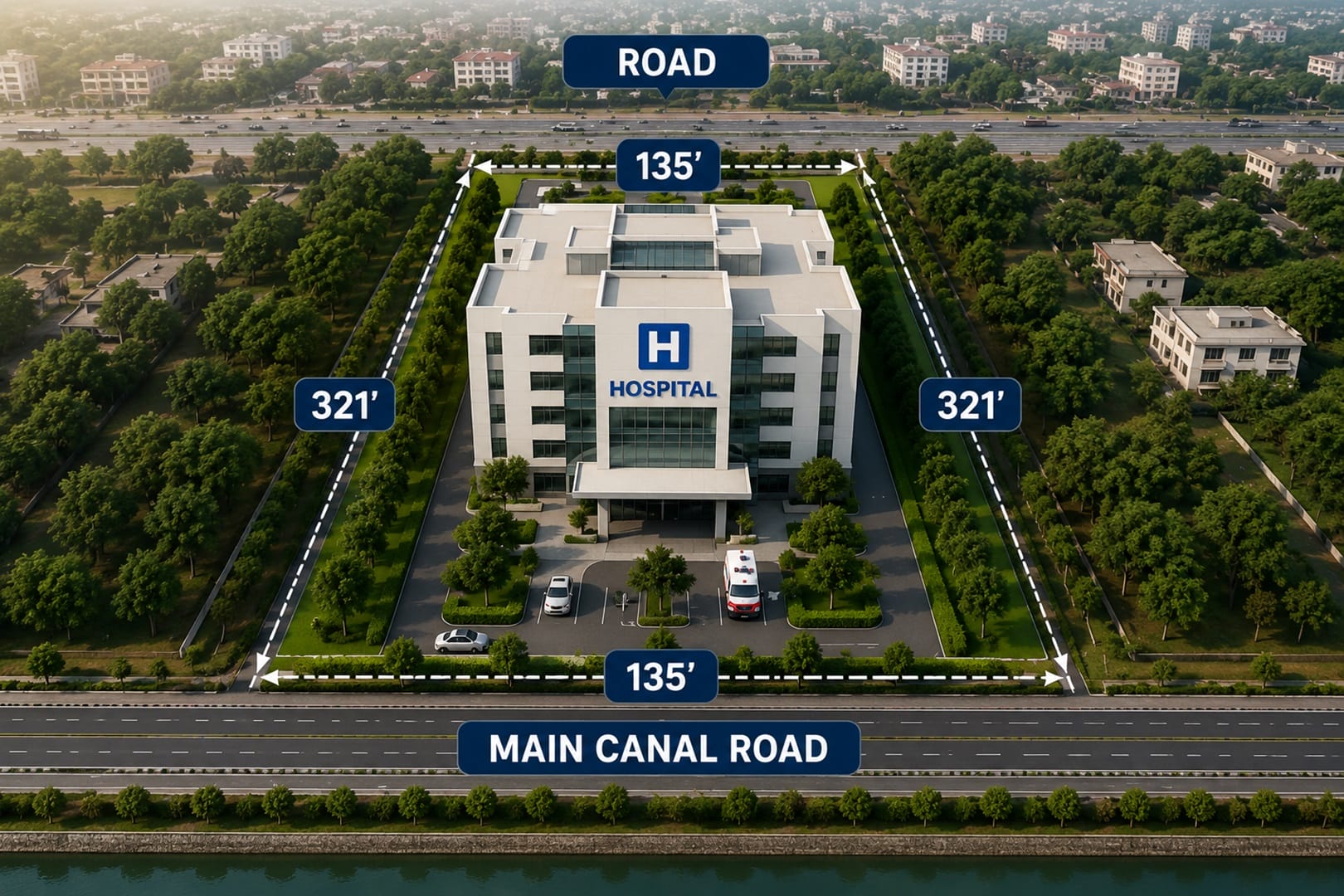 Built-to-Suit Hospital Land Available on Lease in Ludhiana